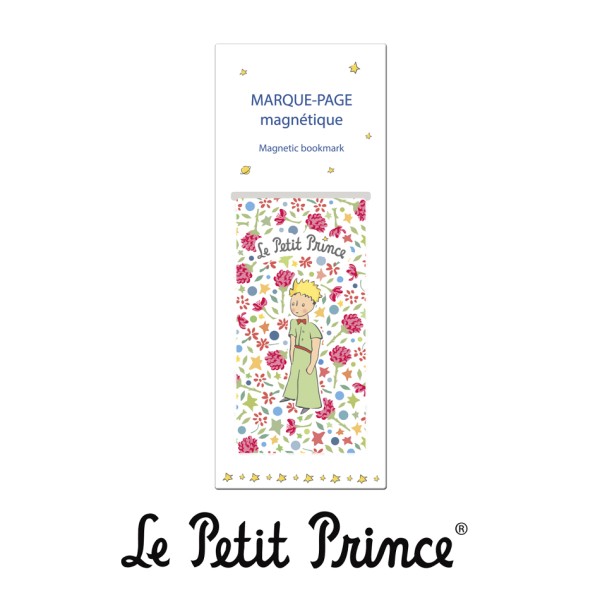 Малкият принц - Магнитен книгоразделител "Малкият принц с цветя" 1